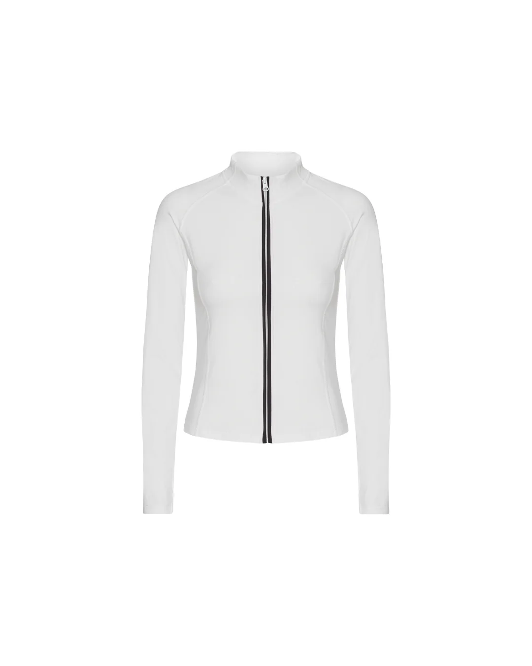 Active Zip Blouse - White - Image 3