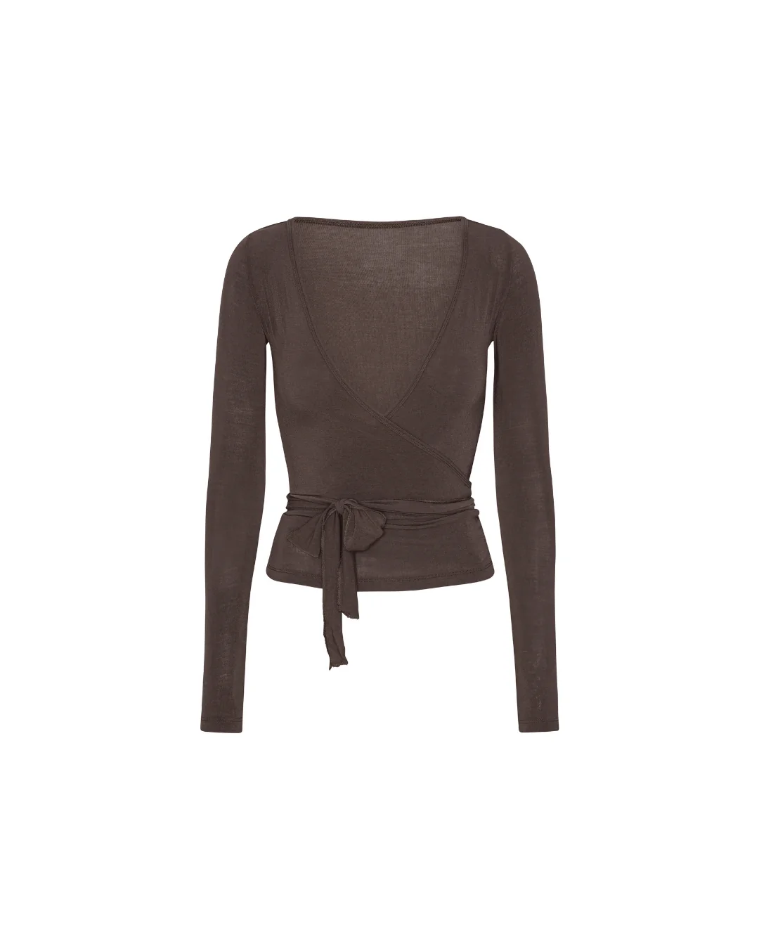 Ballet Wrap Blouse - Grey - Image 3