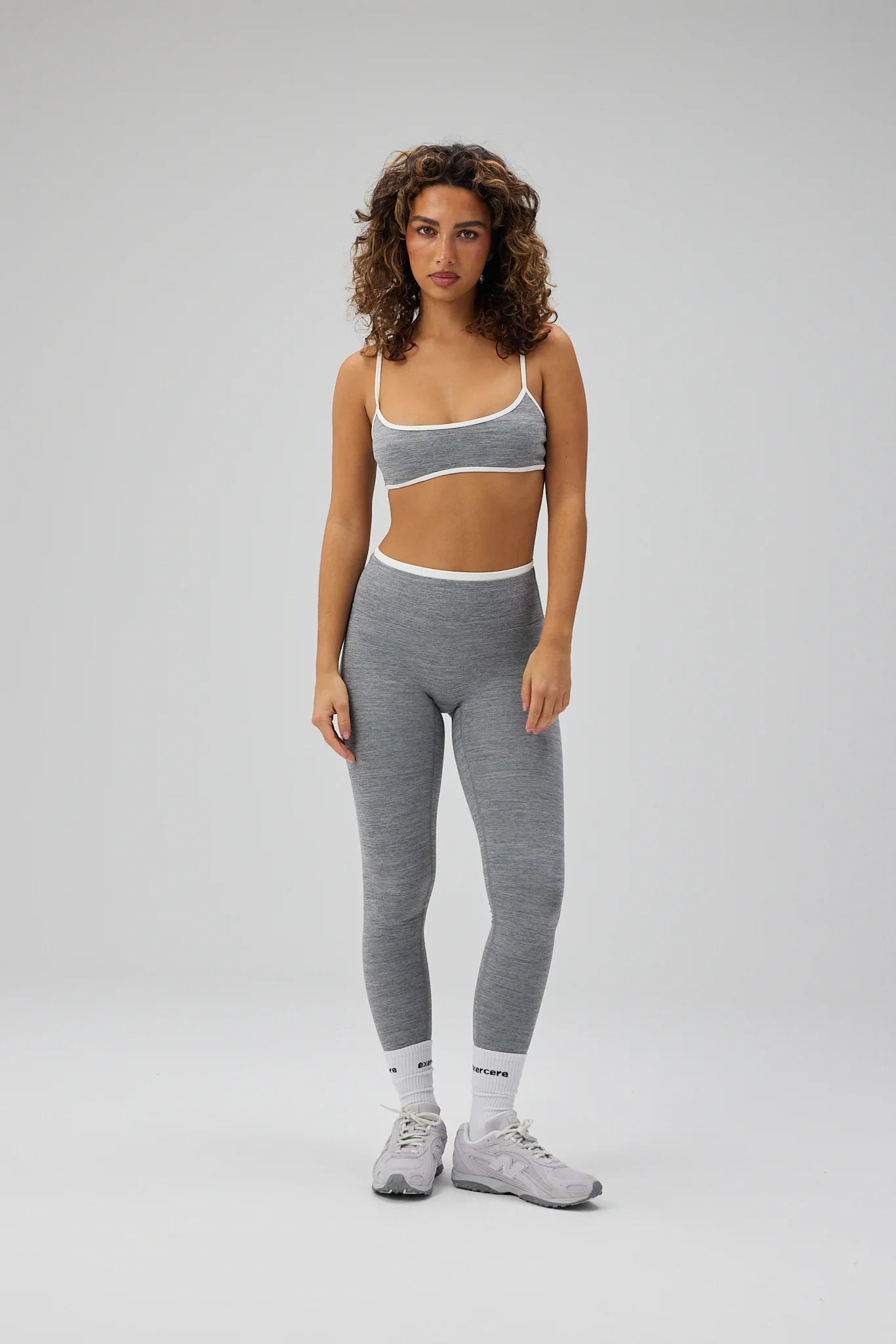 Double Lining Neaty Tights - Grey Melange