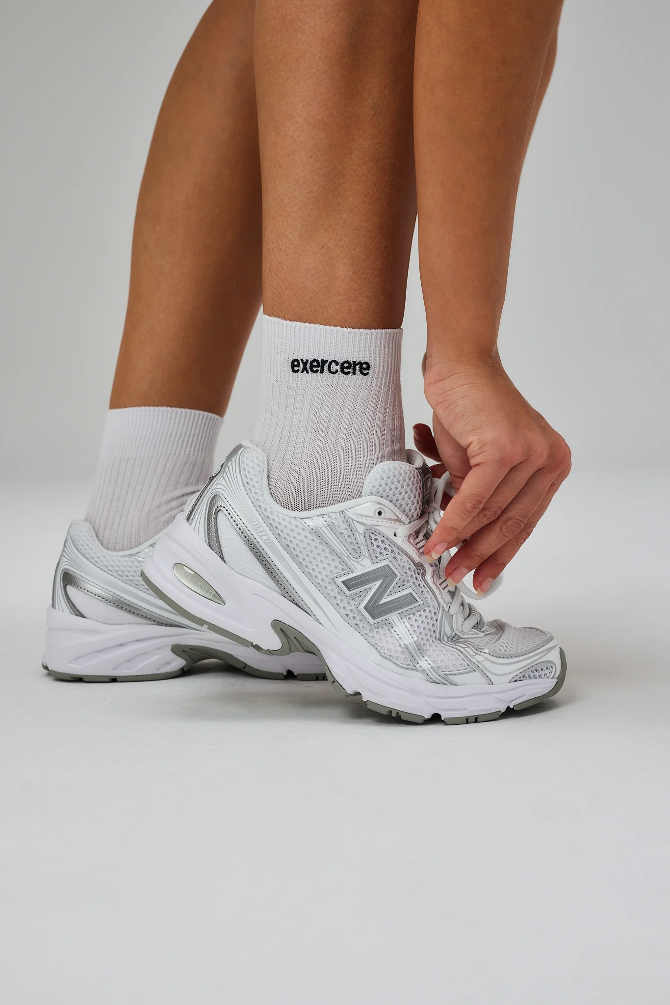Embroidery Logo Socks - White - Image 3