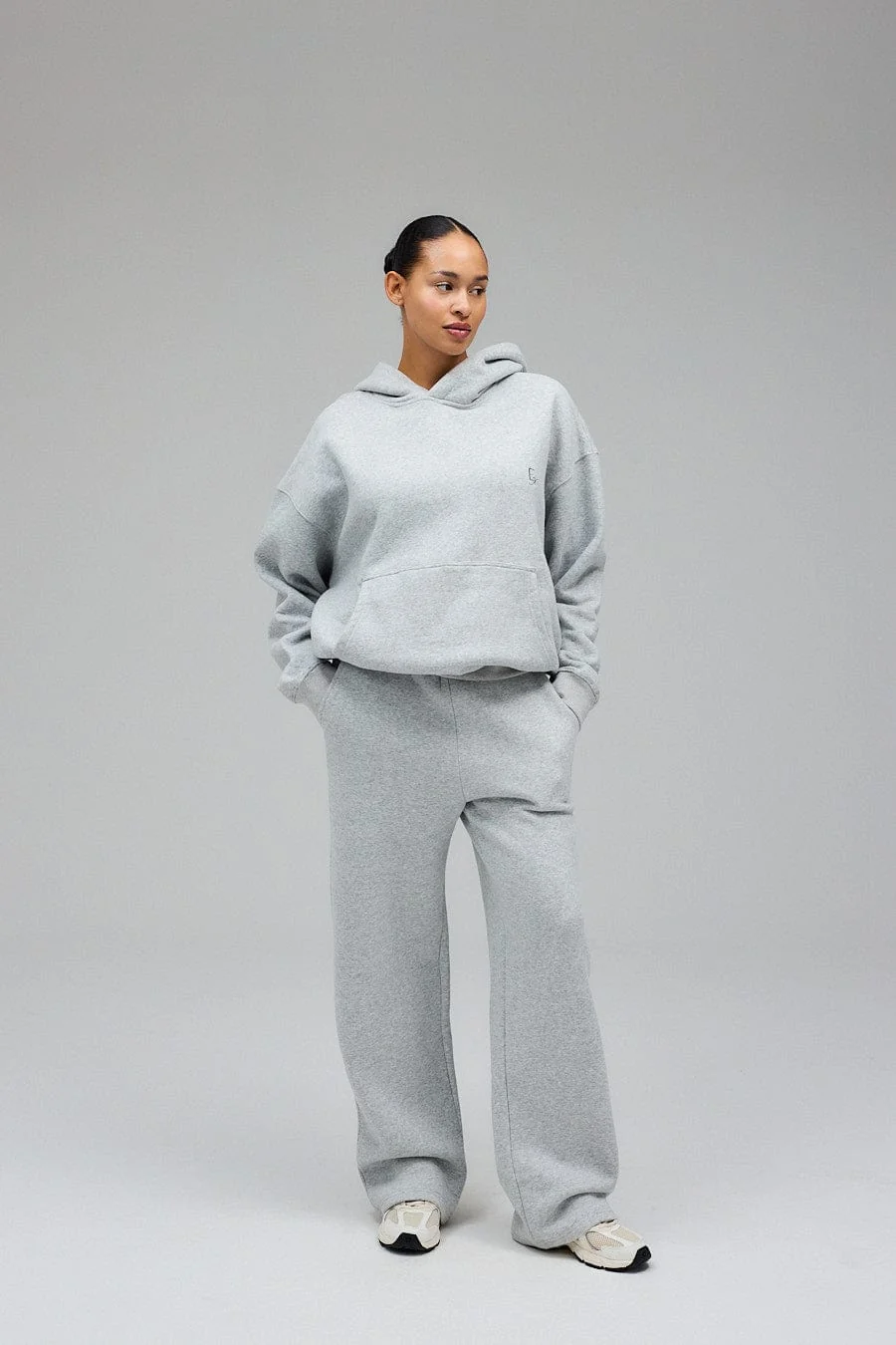 Hoodie - Grey Melange - Image 10