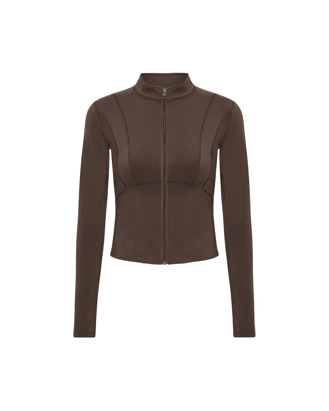 Hyper Zip Blouse - Pecan Brown - Image 6