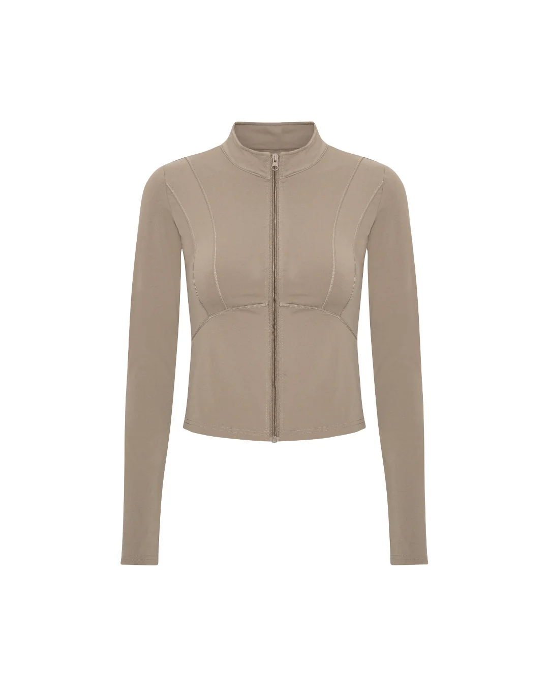 Hyper Zip Blouse - Sand Beige - Image 4