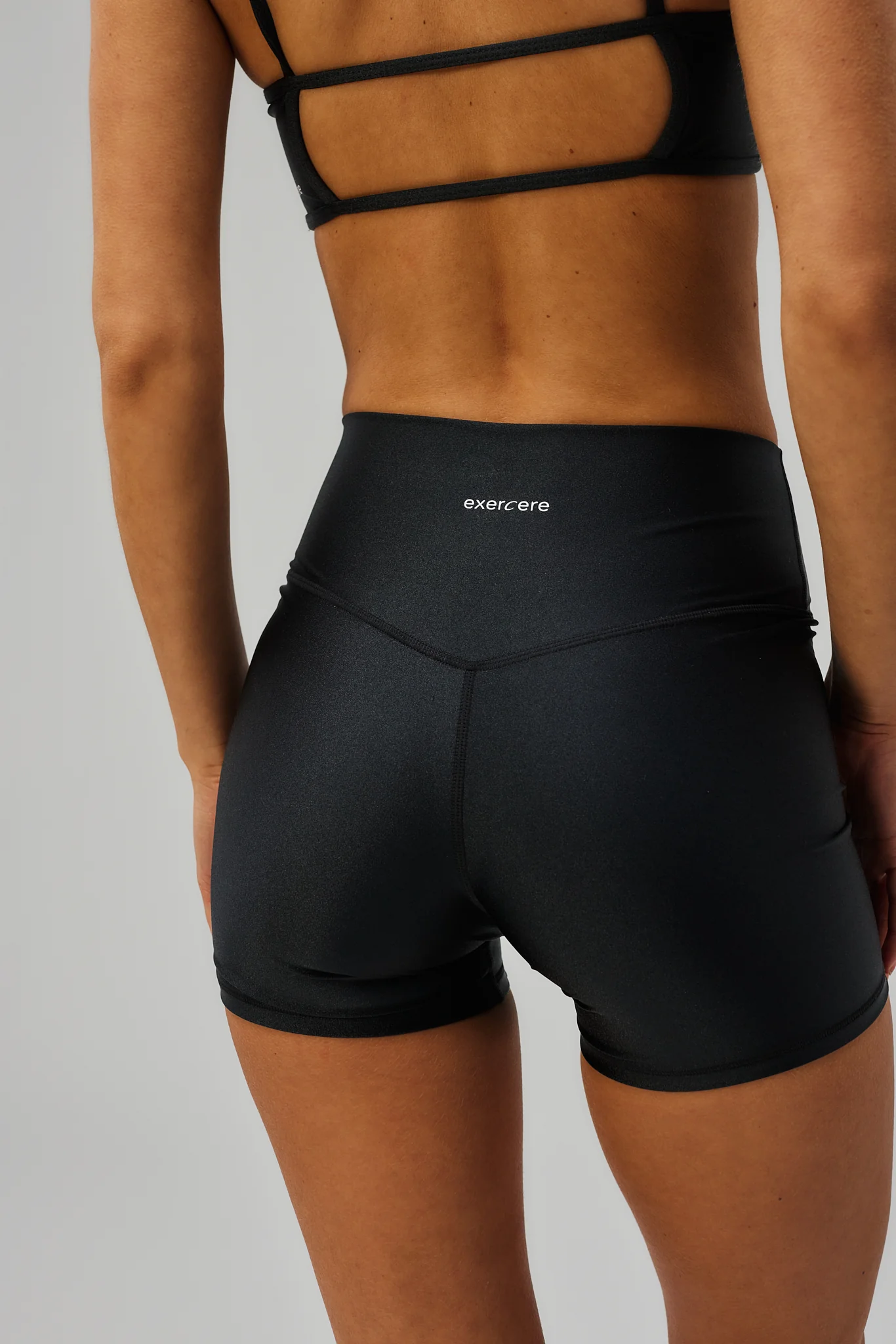 Mini Fleek Shorts - Glossy Black - Image 3