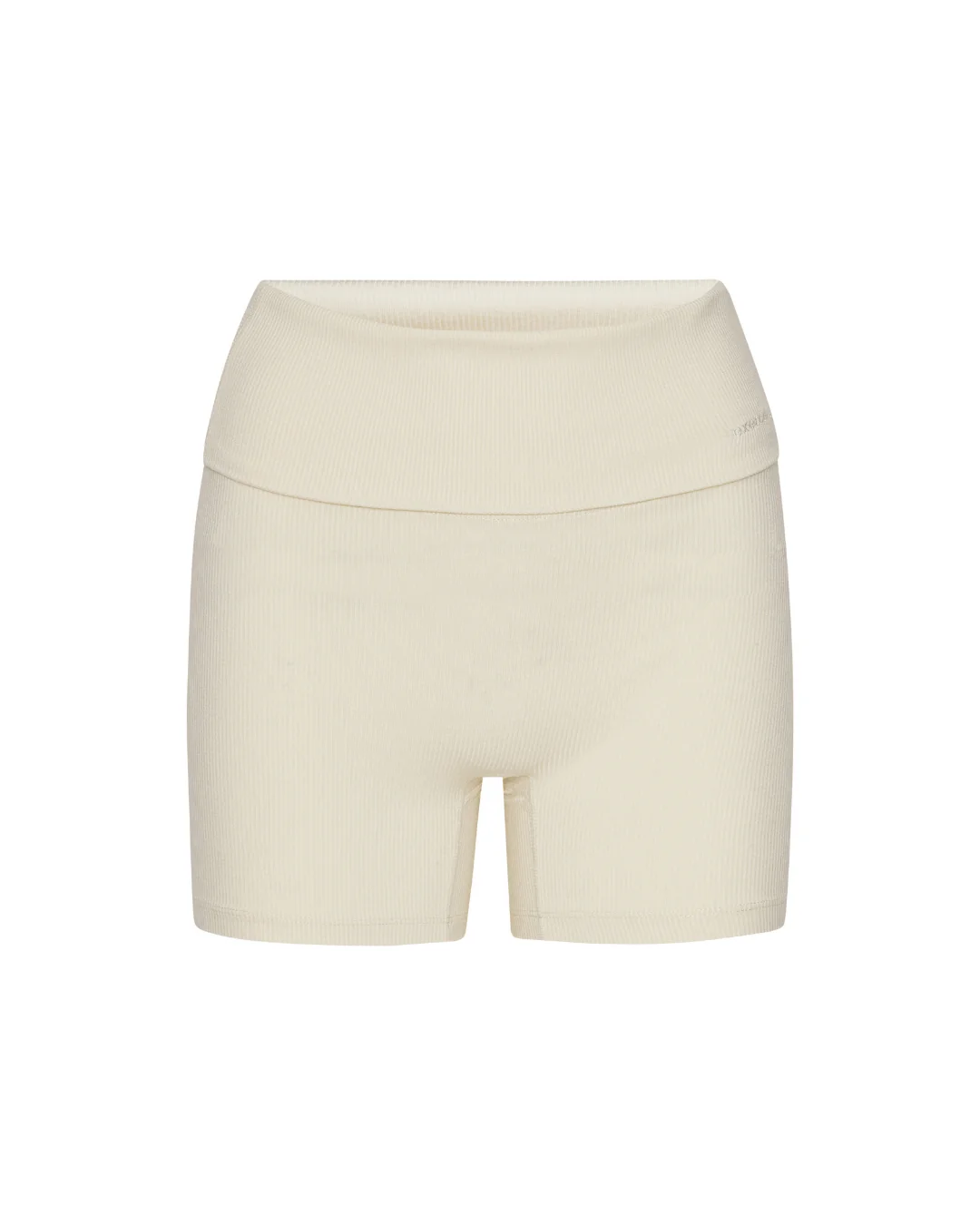 Rib Fold Over Shorts - Honey - Image 8