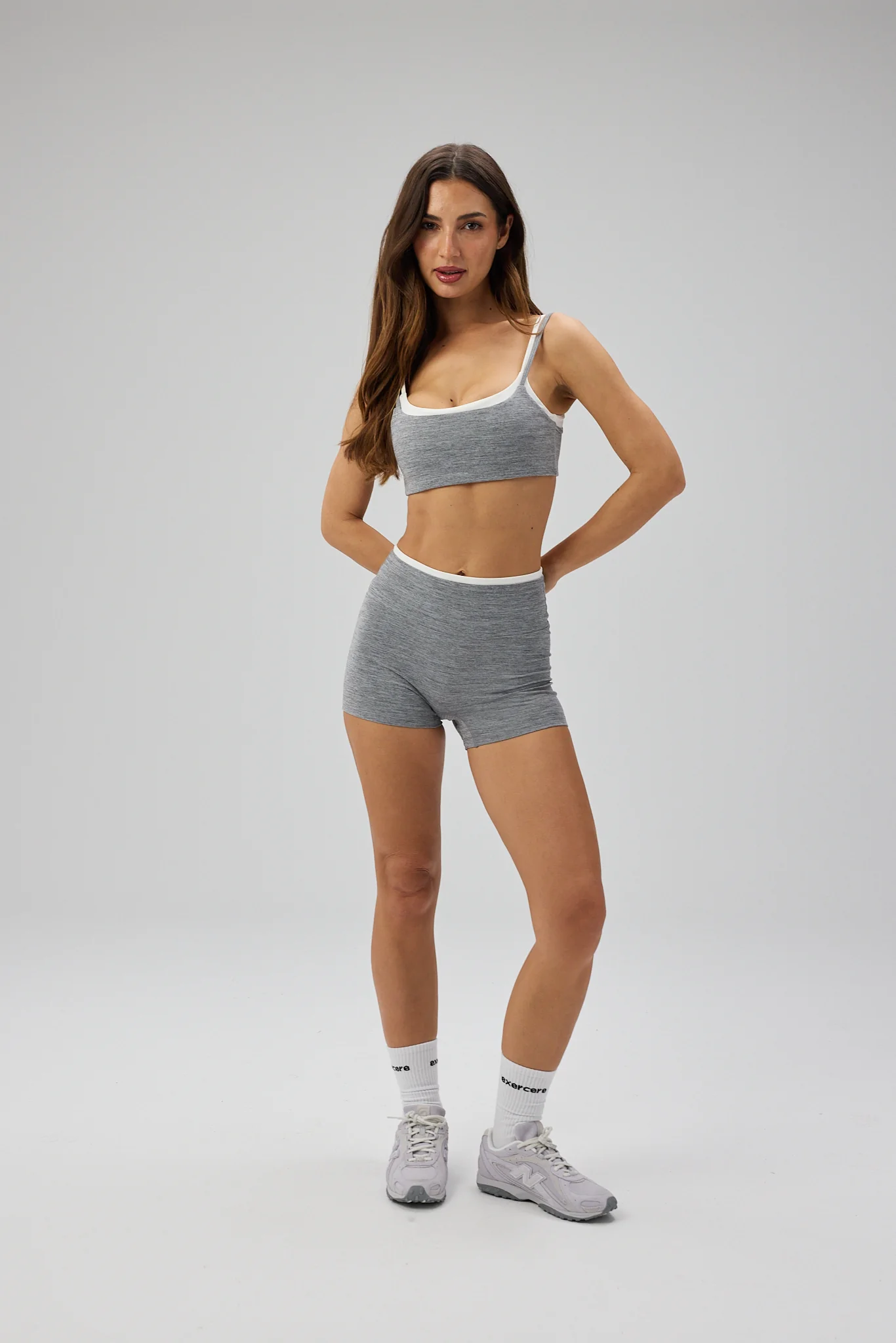 Ultra Double Layer Bra - Grey Melange - Image 3